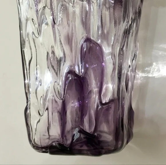 RARE signed Adam Jablonski Orignal. Amethyst colored crystal vase. - Picture 7 of 8